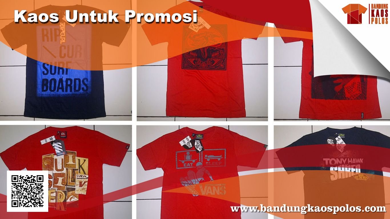 Terima Order Pemesanan Kaos untuk Promosi Perusahaan Murah