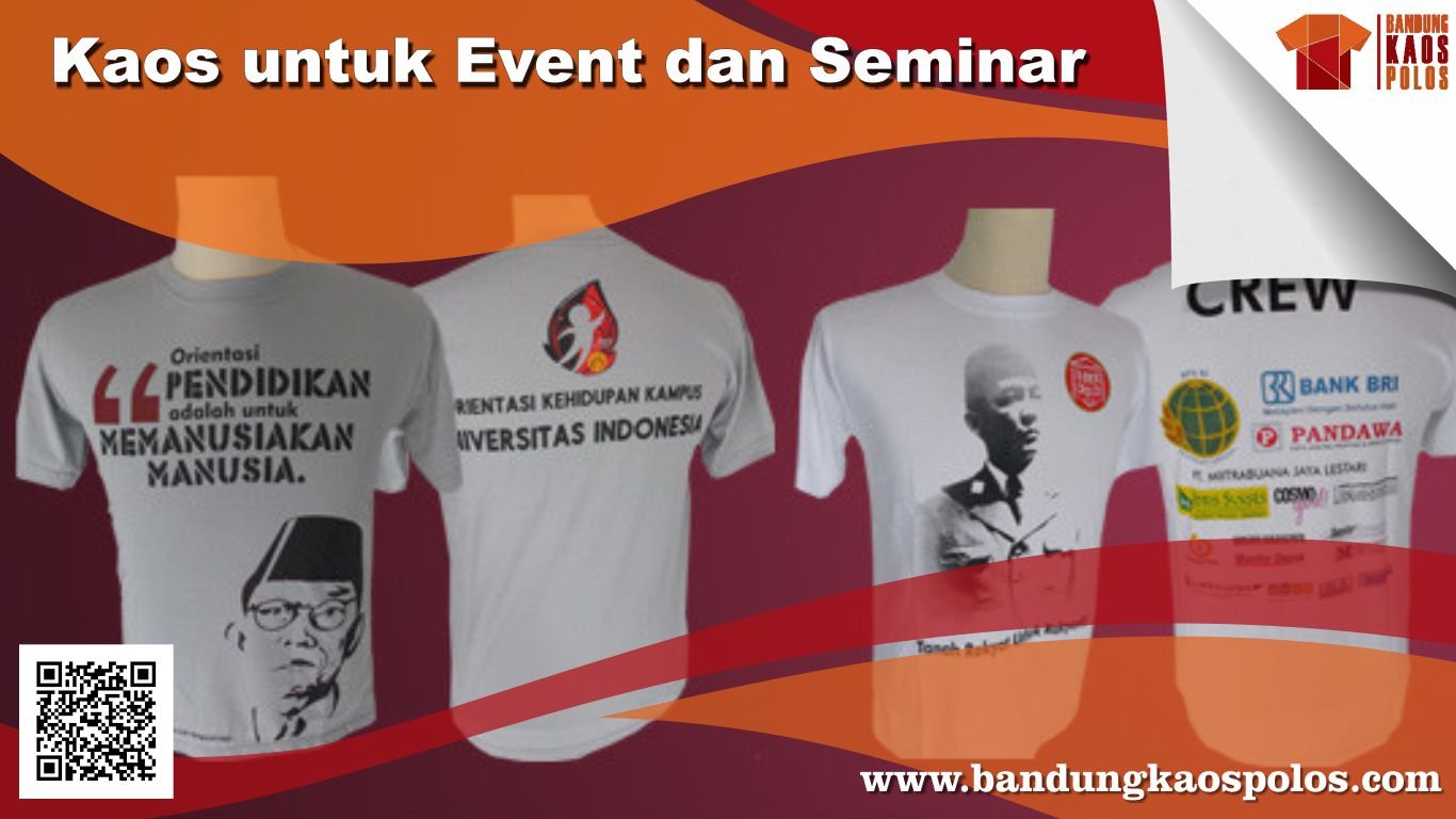 Terima Order Pemesanan Kaos untuk Seminar dan Event Murah