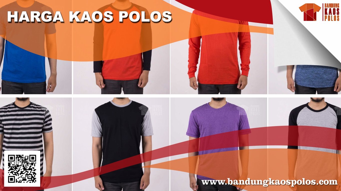 Daftar Harga Berbagai Jenis dan Ukuran Kaos Polos